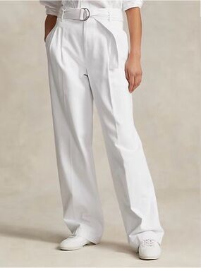 Polo Ralph Lauren Belted Wide Leg Denim Pants Plus Size 18